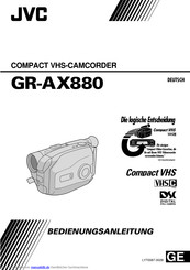 JVC GR-AX880 Bedienungsanleitung