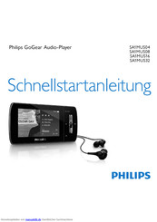 Philips SA1MUS04 Schnellstartanleitung