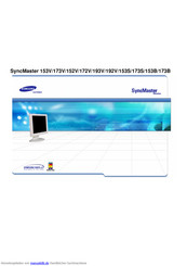 Samsung SyncMaster 153S Anleitung