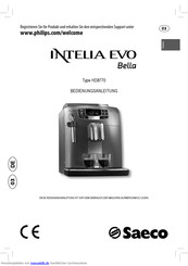 Philips Intelia Evo Bella HD8770 Bedienungsanleitung