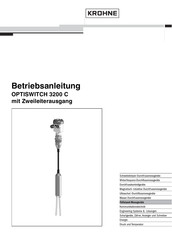 KROHNE OPTISWITCH 3200C Betriebsanleitung