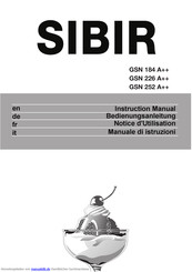 Sibir GSN 184 A++ Bedienungsanleitung