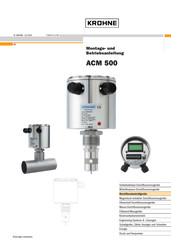 KROHNE ACM 500 Betriebsanleitung