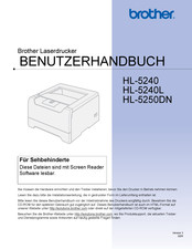 Brother HL-5240 Benutzerhandbuch