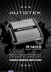Autotek A1400 Benutzerhandbuch