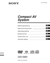 Sony DAV-S800 Bedienungsanleitung