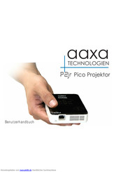 AAXA Technologies P2Jr Benutzerhandbuch