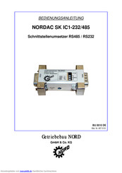 NORD Drivesystems NORDAC SK IC1-232 Bedienungsanleitungen