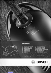 Bosch BSG8PRO ergomaxx HomeProfessional Serie Gebrauchsanweisung
