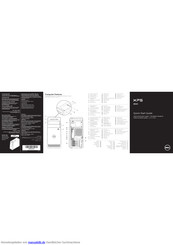 Dell XPS 8500 Schnellstartanleitung