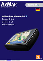 AvMap Geosat 5 GT Benutzerhandbuch
