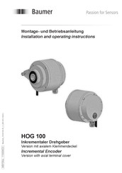 Baumer HOG 100 Montage- Und Betriebsanleitung