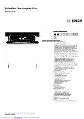Bosch SMV41D00EU Kurzanleitung