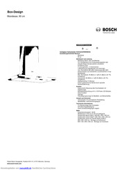 Bosch DWB098E50 Edelstahl Box-Design Wandesse 90 cm Kurzanleitung