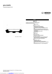 Bosch DHI645H Kurzanleitung