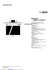 Bosch HBG33B530 Kurzanleitung