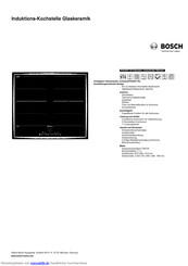 Bosch PIV645F17E Kurzanleitung