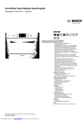Bosch SCE64M55EU ActiveWater Smart Modular-Geschirrspüler Einbaugerät Höhe 60cm - Edelstahl Kurzanleitung