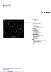 Bosch PKN675N15D Kurzanleitung