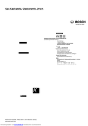 Bosch PRB326B70E Kurzanleitung