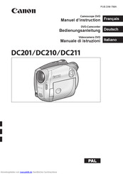 Canon DC210 Bedienungsanleitung