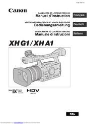 Canon XH A1 Bedienungsanleitung