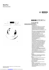 Bosch WAK282MX Kurzanleitung