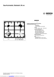 Bosch PCH615B90E Kurzanleitung