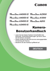Canon PowerShot A2300 Benutzerhandbuch
