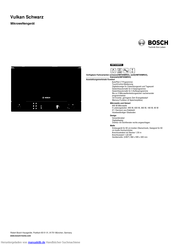 Bosch HMT85MR63 Kurzanleitung