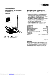 Bosch BSG8PRO3 Kurzanleitung