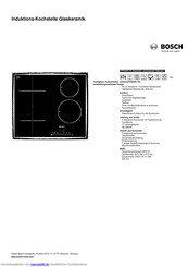 Bosch PIT645F17E Kurzanleitung