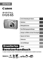 Canon IXUS 65 Benutzerhandbuch