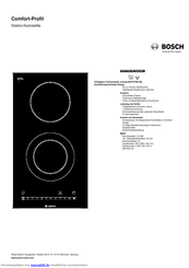 Bosch PKF375N14E Kurzanleitung
