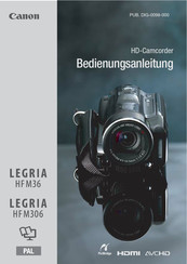 Canon EGRIA HF M306 Bedienungsanleitung