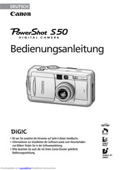 Canon PowerShot S50 Bedienungsanleitung