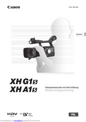 Canon XH A1s Bedienungsanleitung