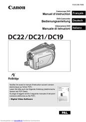 Canon DC22 Bedienungsanleitung