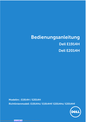 Dell E2014H Bedienungsanleitung