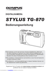 Olympus STYLUS TG-870 Bedienungsanleitung