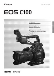 Canon EOS C100 MkII Bedienungsanleitung