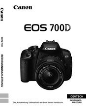 Canon EOS 700D Bedienungsanleitung