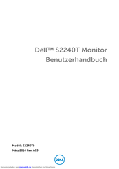 Dell S2240Tb Benutzerhandbuch