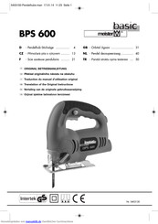Meister BPS 600 Betriebsanleitung