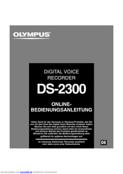 Olympus DS-2300 Bedienungsanleitung