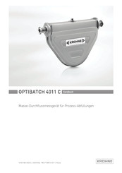 KROHNE OPTIBATCH 4011 C Handbuch