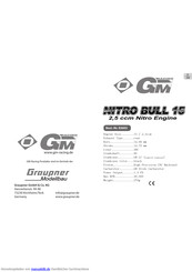 GM-Racing Nitro Bull 15 Bedienungsanleitung