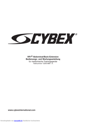 Cybex 13200 VR1 Bedienungsanleitung