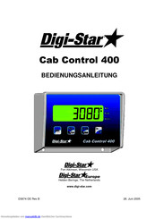 Digi-Star Cab Control 400 Bedienungsanleitung