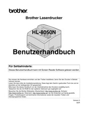 Brother HL-8050N Benutzerhandbuch